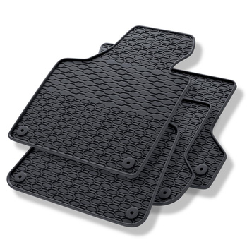 Alfombrillas de goma adecuadas para Audi A3 8P Hatchback, Sportback (2003-2012) - alfombras para coche - negro - 4 unidades