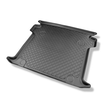 Alfombra para maletero adecuada para Fiat Doblo II Kombi Maxi Familiar (2010-06.2022) - Protector maletero - Alfombrilla maletero antideslizante - 5 plazas; L2 (larga distancia entre ejes)