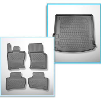 Conjunto de alfombrilla para maletero y alfombrillas para el interior del coche TPE para: Land Rover Range Rover Velar L560 SUV (2020-....)