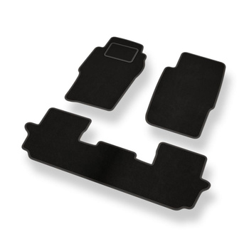 Alfombrillas de Velour adecuadas para Nissan Patrol GR SUV (1998-2010) 3 puertas - alfombras para coche - Premium color negro