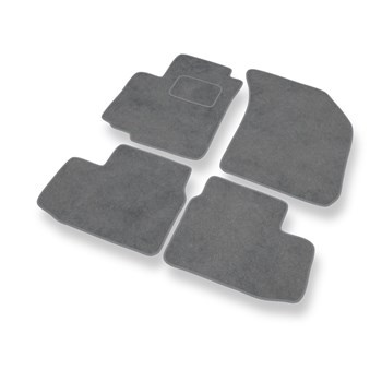 Alfombrillas de Velour adecuadas para Opel Agila B Hatchback (2008-2014) - alfombras para coche - Premium color gris