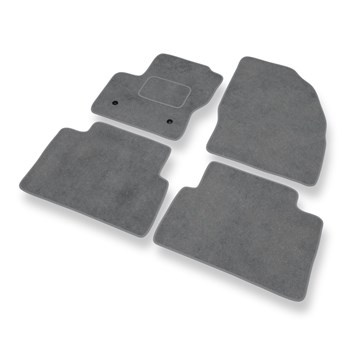 Alfombrillas de Velour adecuadas para Ford C-Max II Monovolumen (2010-2019) - alfombras para coche - Premium color gris