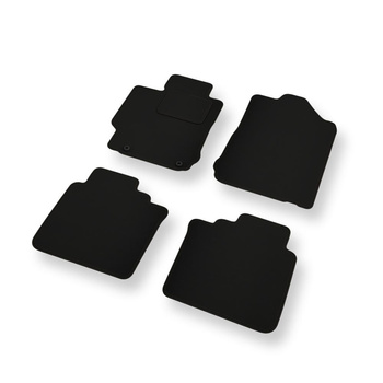 Alfombrillas de fieltro adecuadas para Toyota Camry VII Berlina (2011-2017) - alfombras para coche - color negro