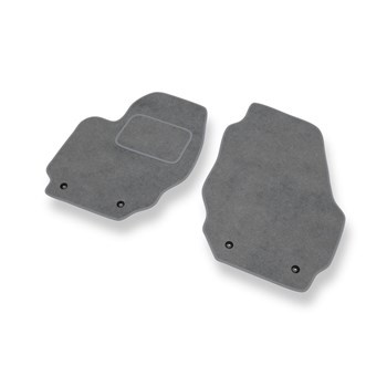 Alfombrillas de Velour adecuadas para Volvo V60 I Familiar (2010-2018) - alfombras para coche - Premium color gris