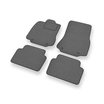 Alfombrillas de Velour adecuadas para Jaguar XF I Berlina, Sportbrake (2008-2015) - alfombras para coche - Premium color gris