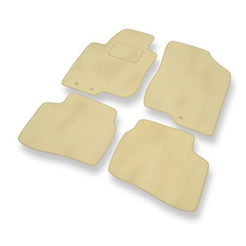 Alfombrillas de Velour adecuadas para Hyundai i30 I CW, Hatchback (2007-2011) - alfombras para coche - Premium color beige