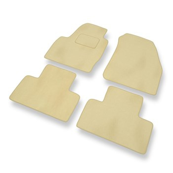Alfombrillas de Velour adecuadas para Land Rover Range Rover Evoque SUV (2011-2018) - alfombras para coche - Premium color beige