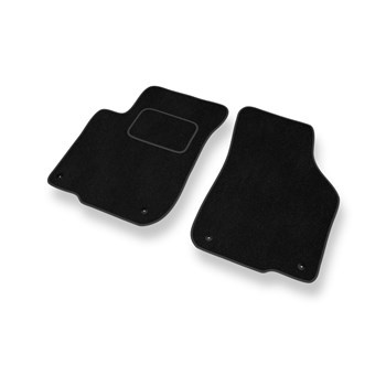 Alfombrillas de Velour adecuadas para SEAT Leon I Hatchback (1998-2006) - alfombras para coche - Premium color negro