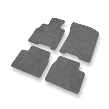 Alfombrillas de Velour adecuadas para Mazda Xedos 9 Berlina (1993-2003) - alfombras para coche - Premium color gris