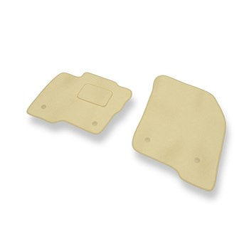 Alfombrillas de Velour adecuadas para Ford S-Max II Monovolumen (2015-2023) - alfombras para coche - Premium color beige