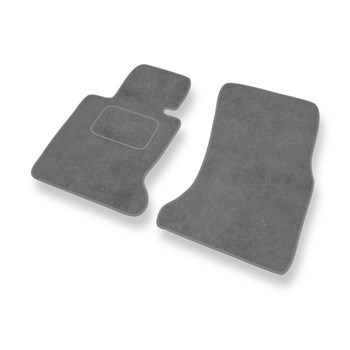 Alfombrillas de Velour adecuadas para BMW 7 IV E65/E66 Berlina (2001-2008) - alfombras para coche - Premium color gris