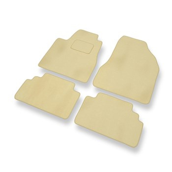 Alfombrillas de Velour adecuadas para Lexus RX II XU30 SUV (2003-2009) - alfombras para coche - Premium color beige