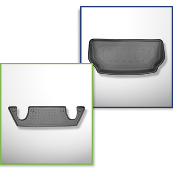 Conjunto de alfombrilla para maletero y alfombrillas para el interior del coche TPE para: Tesla Model X SUV (01.2021-....)