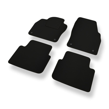 Alfombrillas de fieltro adecuadas para Skoda Scala Hatchback (2019-....) - alfombras para coche - color negro