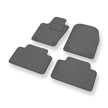 Alfombrillas de Velour adecuadas para Jeep Grand Cherokee IV SUV (2010-2021) - alfombras para coche - Premium color gris