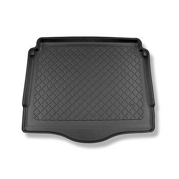 Alfombra para maletero adecuada para Ford Mondeo V Hybrid Familiar (01.2015-04.2022) - Protector maletero - Alfombrilla maletero antideslizante - con y sin altavoz (subwoofer), compartimentos desmontables