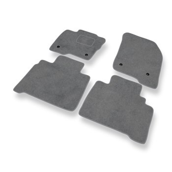 Alfombrillas de Velour adecuadas para Ford S-Max II Monovolumen (2015-2023) - alfombras para coche - Premium color gris