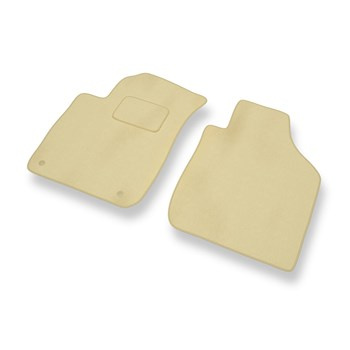 Alfombrillas de Velour adecuadas para Kia Rio I Familiar, Berlina (2000-2005) - alfombras para coche - Premium color beige