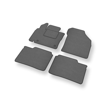 Alfombrillas de Velour adecuadas para Suzuki Ignis III Crossover (2017-....) - alfombras para coche - Premium color gris