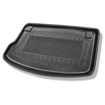 Alfombra para maletero adecuada para Hyundai i10 I PA Hatchback (2008-2013) - Protector maletero - Alfombrilla maletero antideslizante - parte superior maletero; con rueda de repuesto completa