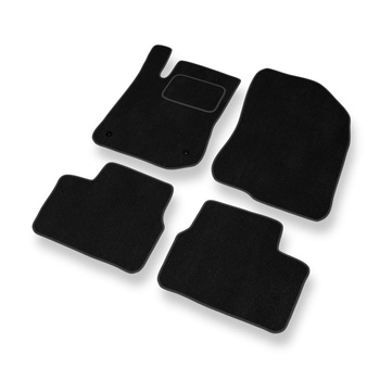 Alfombrillas de Velour adecuadas para Peugeot 2008 SUV (2013-2019) - alfombras para coche - Premium color negro