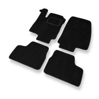 Alfombrillas de Velour adecuadas para Opel Astra G Caravan, Coupé, Hatchback, Cabrio, Berlina (1998-2009) - alfombras para coche - Premium color negro