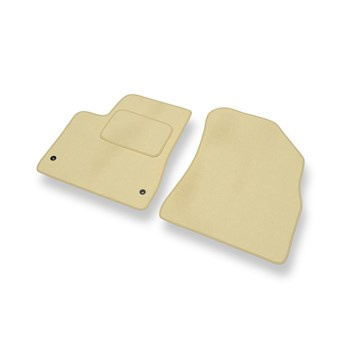 Alfombrillas de Velour adecuadas para Peugeot 5008 I Monovolumen (2009-2016) - alfombras para coche - Premium color beige