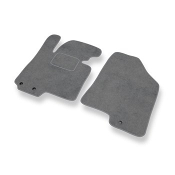 Alfombrillas de Velour adecuadas para Hyundai ix35 SUV (2010-2015) - alfombras para coche - Premium color gris