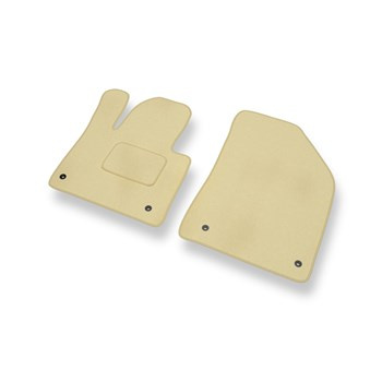 Alfombrillas de Velour adecuadas para Citroen C5 III Berlina, Tourer (2008-2017) - alfombras para coche - Premium color beige