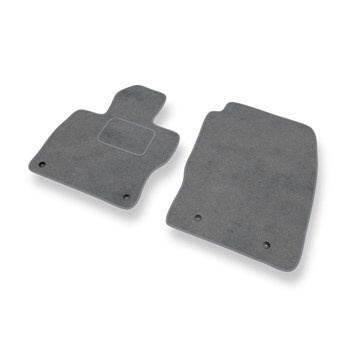 Alfombrillas de Velour adecuadas para Ford Focus III Hatchback, Familiar, Berlina (2010-2014) - alfombras para coche - Premium color gris