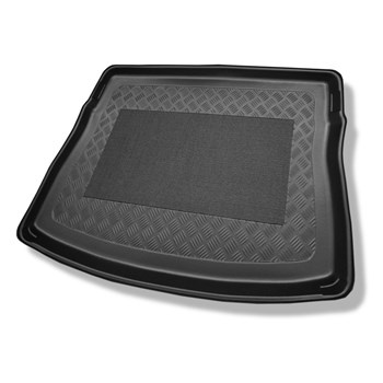 Alfombra para maletero adecuada para Volkswagen Golf VII Hatchback (10.2012-12.2019) - Protector maletero - Alfombrilla maletero antideslizante - parte superior del maletero con rueda de repuesto provisional/kit de reparación; rueda de repuesto completa