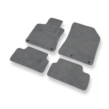 Alfombrillas de Velour adecuadas para Peugeot 308 II Hatchback (2013-2021) - alfombras para coche - Premium color gris