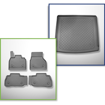 Conjunto de alfombrilla para maletero y alfombrillas para el interior del coche TPE para: BMW iX i20 SUV (11.2021-....)