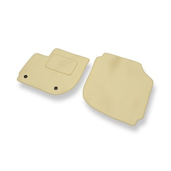 Alfombrillas de Velour adecuadas para Honda Jazz IV Hatchback (2015-2020) - alfombras para coche - Premium color beige