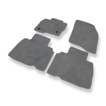 Alfombrillas de Velour adecuadas para Ford Edge SUV (2016-2020) - alfombras para coche - Premium color gris