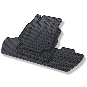 Alfombrillas de goma adecuadas para Peugeot Partner (2008-2018) - alfombras para coche