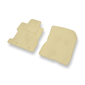 Alfombrillas de Velour adecuadas para Honda Civic VIII Coupé, Hatchback, Berlina (2006-2011) 4 puertas - alfombras para coche - Premium color beige