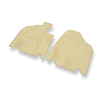 Alfombrillas de Velour adecuadas para Kia Carnival II Monovolumen (2006-2010) - alfombras para coche - Premium color beige
