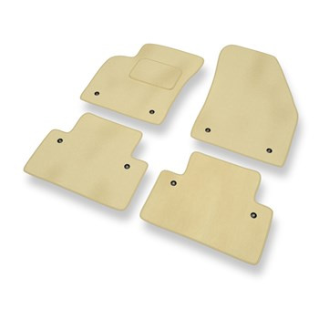 Alfombrillas de Velour adecuadas para Volvo C30 I Hatchback (2006-2012) - alfombras para coche - Premium color beige