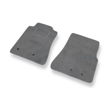 Alfombrillas de Velour adecuadas para Ford Mustang V Coupé, Cabrio (2005-2014) - alfombras para coche - Premium color gris