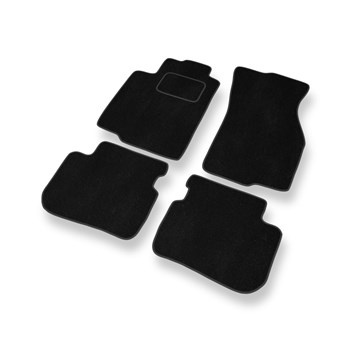 Alfombrillas de Velour adecuadas para Mitsubishi Colt V Hatchback (1996-2004) - alfombras para coche - Premium color negro