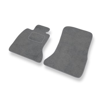 Alfombrillas de Velour adecuadas para BMW 7 V F01/F02 Berlina (2008-2015) - alfombras para coche - Premium color gris