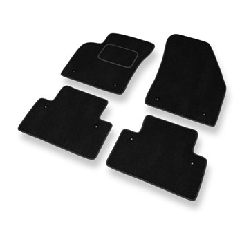 Alfombrillas de Velour adecuadas para Volvo S40 II Berlina (2004-2012) - alfombras para coche - Premium color negro