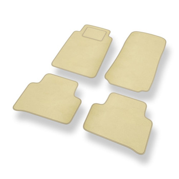 Alfombrillas de Velour adecuadas para Mercedes-Benz C klasa W202 Familiar, Berlina (1997-2003) - alfombras para coche - Premium color beige