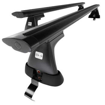 Portaequipajes de techo adecuadas para Volkswagen Passat B6 Berlina (2004-2009) - baca negra para coche - barras para techo de coche - sin puntos de montaje - aluminio