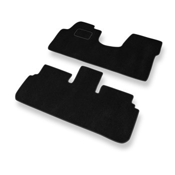 Alfombrillas de Velour adecuadas para Peugeot 806 I Monovolumen (1994-2000) - alfombras para coche - Premium color negro