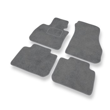 Alfombrillas de Velour adecuadas para BMW X2 SAC (2018-2023) - alfombras para coche - Premium color gris