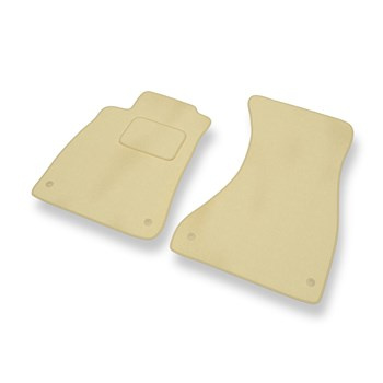 Alfombrillas de Velour adecuadas para Audi A5 II F5 Coupé, Cabrio (2016-2024) - alfombras para coche - Premium color beige