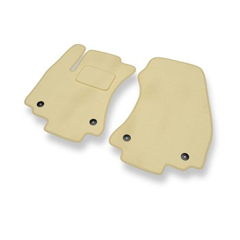 Alfombrillas de Velour adecuadas para Opel Zafira A Monovolumen (1999-2005) - alfombras para coche - Premium color beige
