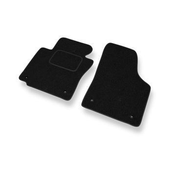 Alfombrillas de fieltro adecuadas para SEAT Leon II Hatchback (2005-2012) - alfombras para coche - color negro